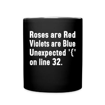 it humor design code - Tasse einfarbig - Schwarz - Vorne