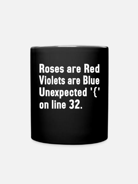it humor design code - Tasse einfarbig - Schwarz