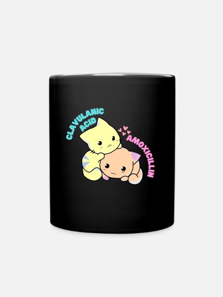 Clavulansäure Amoxicillin - Tasse einfarbig - Schwarz