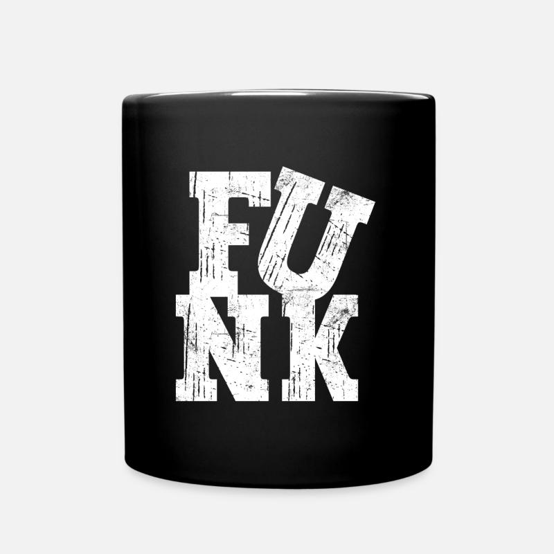Funk Funky Vintage - Tasse einfarbig - Schwarz