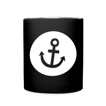 Ancre Hambourg Voyage Seafaring Captain Holiday Harbor - Mug uni - noir - Devant