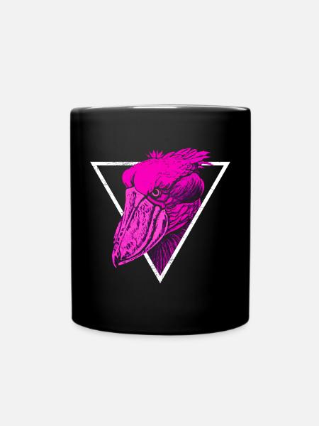 Schuhschnabel Vogel - Tasse einfarbig - Schwarz