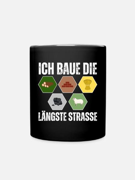 Siedler Schaf Brettspiel Freunde Geschenk - Tasse einfarbig - Schwarz