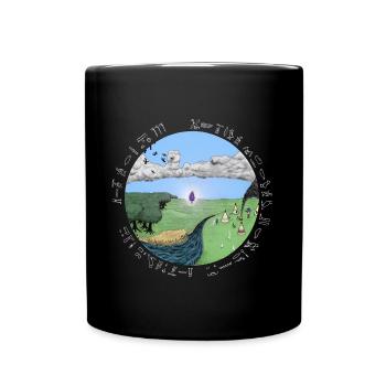 Congestion, white font - Full Colour Mug - black - Front