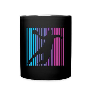 Handball Player Retro Handball Player Handball Player - Full Colour Mug - black - Front