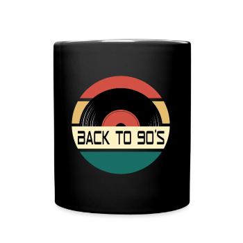 RETOUR AUX ANNÉES 90 - Mug uni - noir - Devant