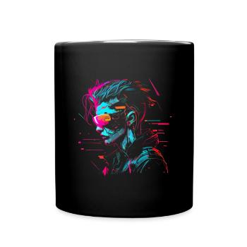 Internet Hacker - Tasse einfarbig - Schwarz - Vorne