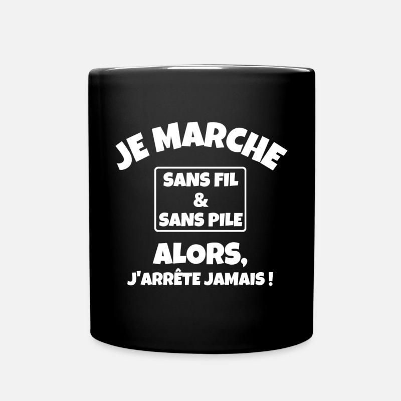 je suis retraité, je suis retraitée - Mug uni - noir