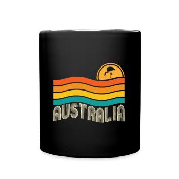 Australia - Tasse einfarbig - Schwarz - Vorne
