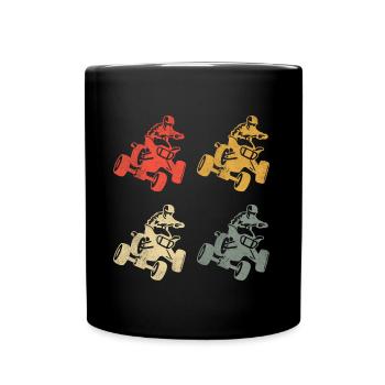 Quad Bike Retro Offroad Quad Rider VTT - Mug uni - noir - Devant