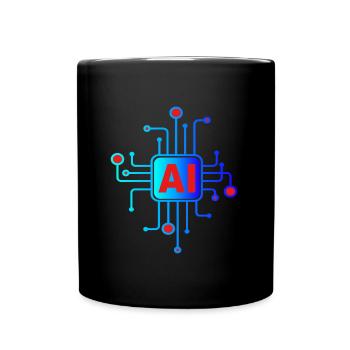 AI Chip - Tasse einfarbig - Schwarz - Vorne