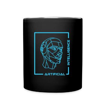 Artificial Intelligence - Full Colour Mug - black - Front