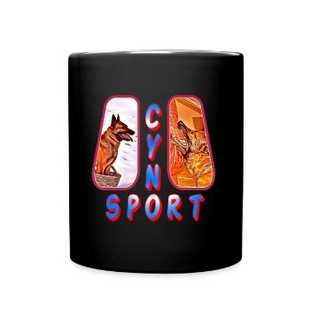 Le Malinois au Cyno-sport (x1) - Mug uni - noir - Devant