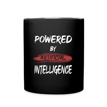 PROPULSÉ PAR L’INTELLIGENCE ARTIFICIELLE - Mug uni - noir - Devant