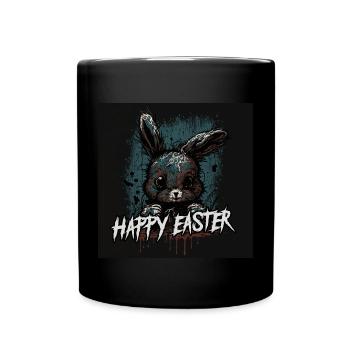 happy creepy easter - Tasse einfarbig - Schwarz - Vorne