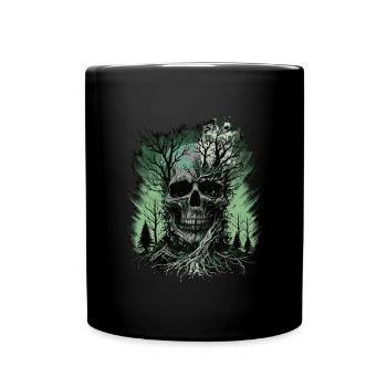 Forêt de crânes - Mug uni - noir - Devant