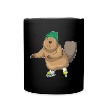Patins à glace Beaver - Mug uni - noir - Devant