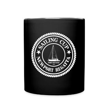Voile - Voile - Voilier - Maritime - Mug uni - noir - Devant