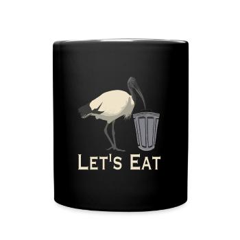 Let's Eat - Full Colour Mug - black - Front