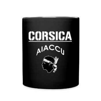 Corsica aiaccu (Ajaccio) - Full Colour Mug - black - Front