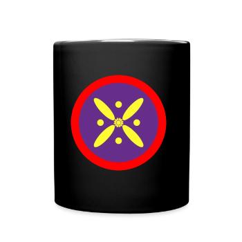 Derafsh Kaviani, Lotus Flower, Iran, Persia, Flag - Full Colour Mug - black - Front