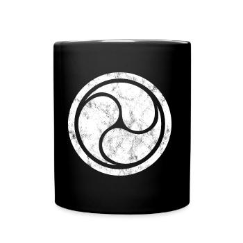 Triple Yin Yang, Tao, Bouddhisme Zen, Tibet, Japon - Mug uni - noir - Devant
