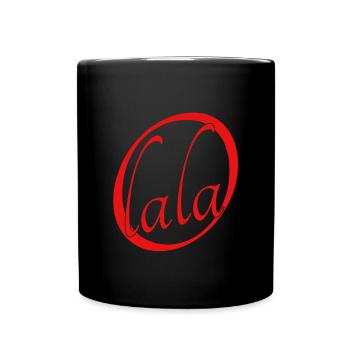 Oh lala, cooler Spruch, lustiger Spruch - Tasse einfarbig - Schwarz - Vorne
