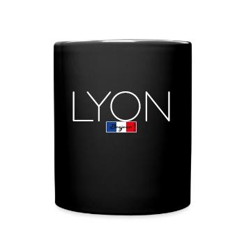 LYON FRANCE HOLIDAY SUMMER PARTY (w) - Full Colour Mug - black - Front