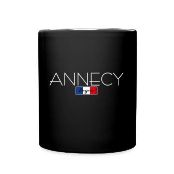 ANNECY FRANKREICH URLAUB SOMMER PARTY (w) - Tasse einfarbig - Schwarz - Vorne
