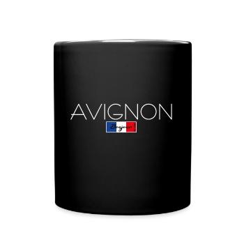 AVIGNON FRANKREICH URLAUB SOMMER PARTY (w) - Tasse einfarbig - Schwarz - Vorne