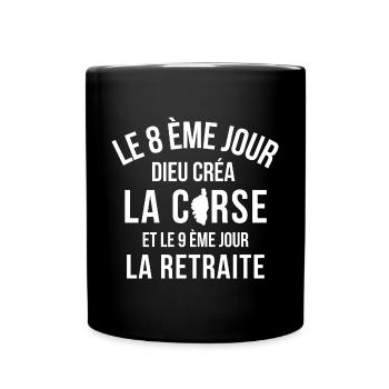Corse, Corse humour - Mug uni - noir - Devant