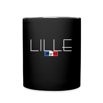 LILLE FRANKREICH URLAUB SOMMER PARTY (w) - Tasse einfarbig - Schwarz - Vorne