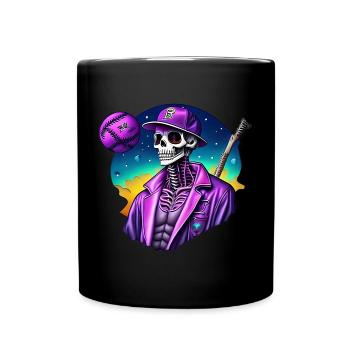 Skelett - Tasse einfarbig - Schwarz - Vorne