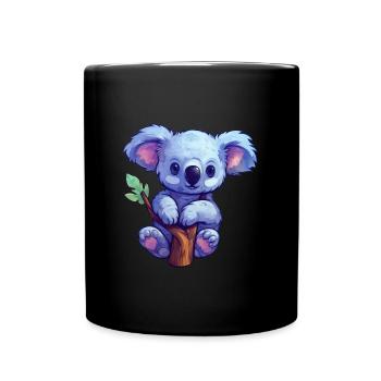 Cute koala with tribe animal Australia Koala Bear - Full Colour Mug - black - Front