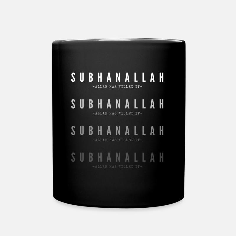 Subhanallah 00 blanc - Mug uni - noir