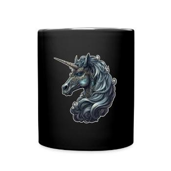 Goth Gothic Licorne Mystique Horreur Noir - Mug uni - noir - Devant