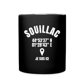 Souillac, LOT, 46200, 46 - Mug uni - noir - Devant