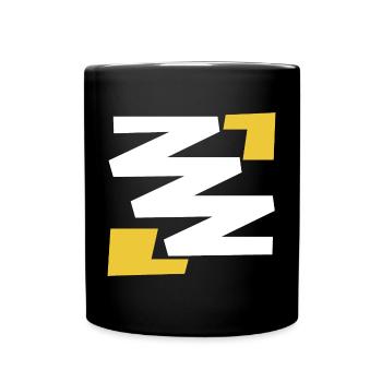 Emblème d’art numérique simple de base avec Z - Mug uni - noir - Devant