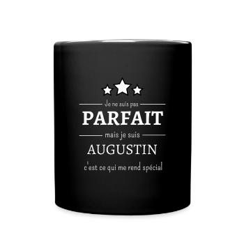 Augustin, l'authenticité de l'imperfection - Mug uni - noir - Devant