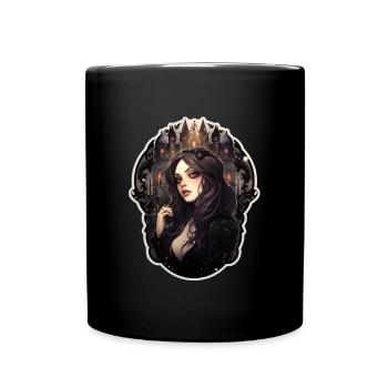 Goth Fille Gothique Château Mystique Noir - Mug uni - noir - Devant