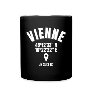 Autriche, Vienne, viennois - Mug uni - noir - Devant