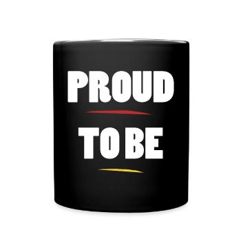 Stolz darauf, Ego zu sein Zitat - Tasse einfarbig - Schwarz - Vorne