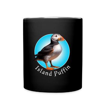 Island Puffin - Full Colour Mug - black - Front