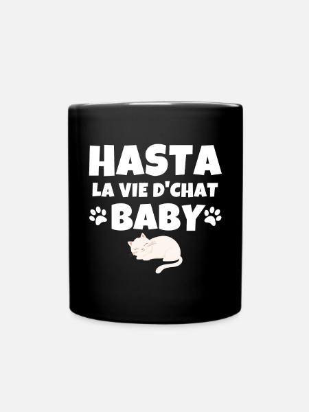 chat, amoureux des chats, chat humour - Mug uni - noir