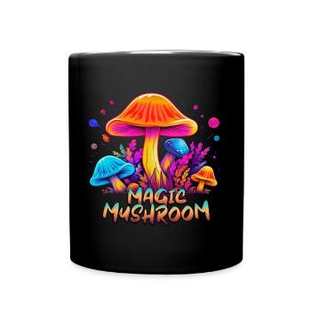 Magic Mushroom Colorful - Full Colour Mug - black - Front