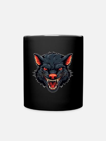 lachender tasmanischer Teufel - Tasse einfarbig - Schwarz