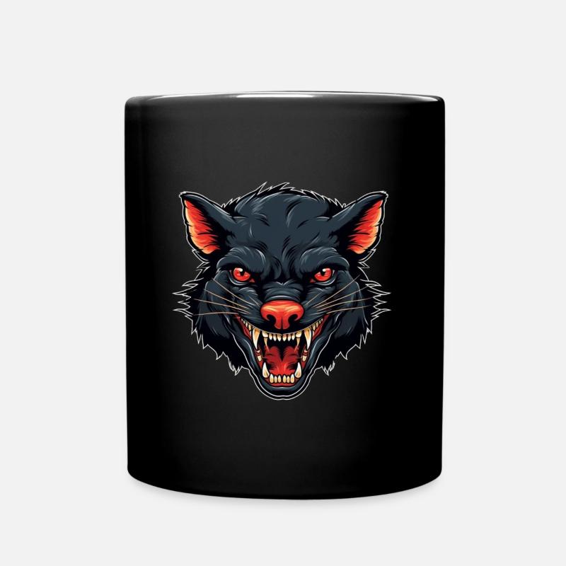 lachender tasmanischer Teufel - Tasse einfarbig - Schwarz