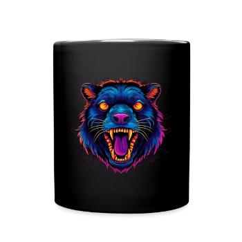 Animal hurlant - Mug uni - noir - Devant
