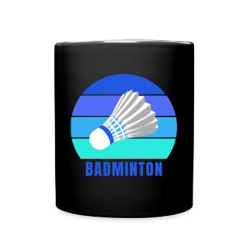 badminton, badminton sport, club de badminton - Mug uni - noir - Devant