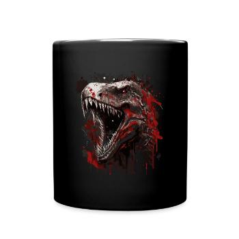T-Rex de mauvaise humeur - Mug uni - noir - Devant